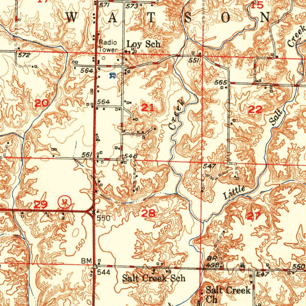 Effingham, IL (1951, 62500-Scale) Map by United States Geological ...