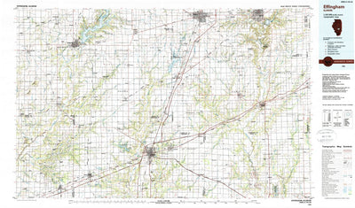United States Geological Survey Effingham, IL (1986, 100000-Scale) digital map