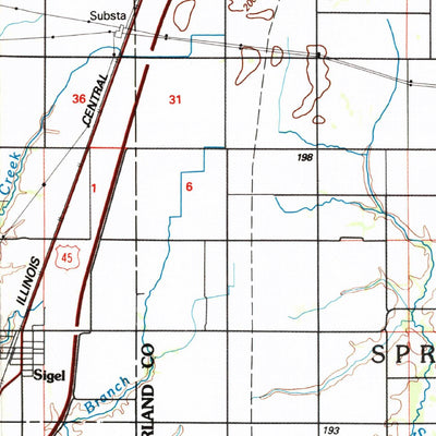 United States Geological Survey Effingham, IL (1986, 100000-Scale) digital map