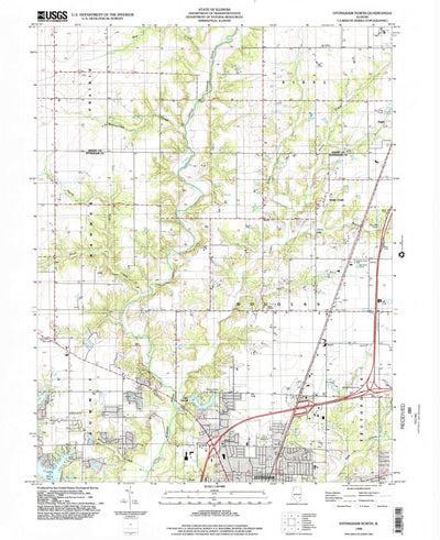 United States Geological Survey Effingham North, IL (1998, 24000-Scale) digital map
