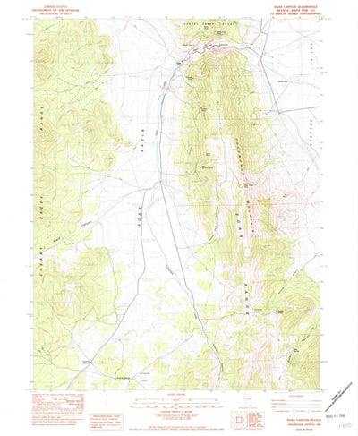 United States Geological Survey Egan Canyon, NV (1982, 24000-Scale) digital map