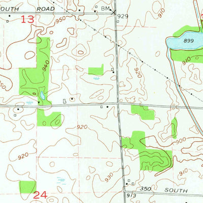 United States Geological Survey Ege, IN (1965, 24000-Scale) digital map