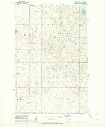 United States Geological Survey Egeland SE, ND (1962, 24000-Scale) digital map