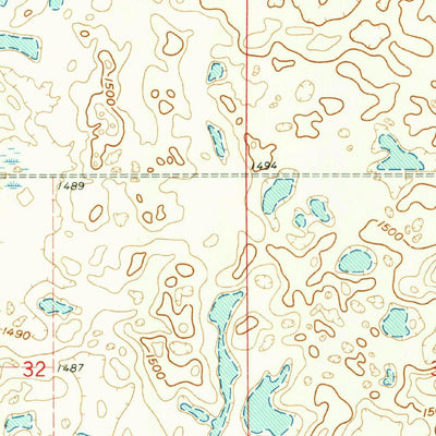 United States Geological Survey Egeland SE, ND (1962, 24000-Scale) digital map