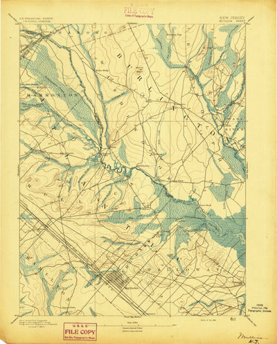 United States Geological Survey Egg Harbor, NJ (1894, 62500-Scale) digital map