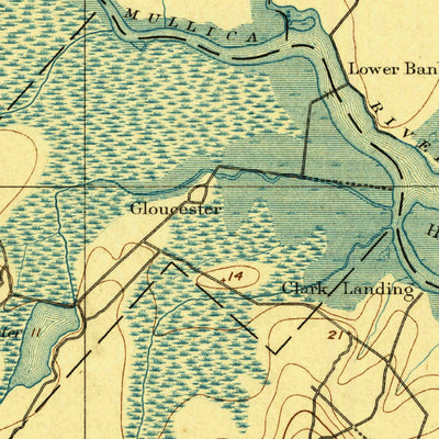United States Geological Survey Egg Harbor, NJ (1894, 62500-Scale) digital map