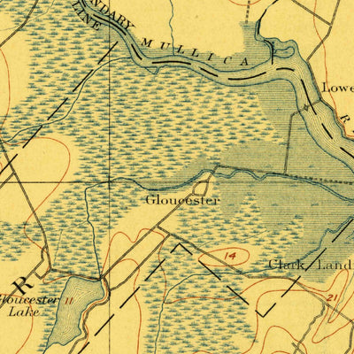 United States Geological Survey Egg Harbor, NJ (1898, 62500-Scale) digital map