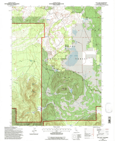 United States Geological Survey Egg Lake, CA (1993, 24000-Scale) digital map