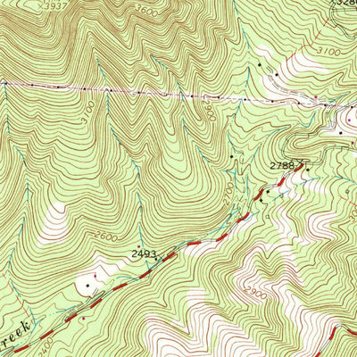 United States Geological Survey Eggleston, VA (1965, 24000-Scale) digital map