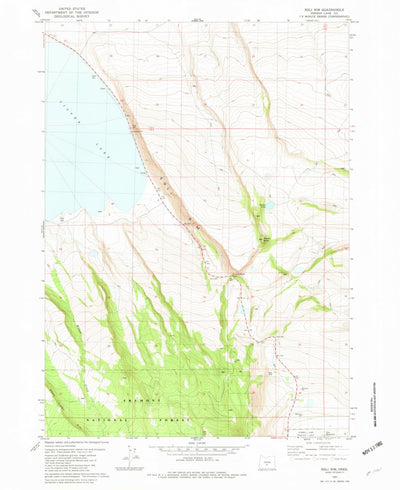 United States Geological Survey Egli Rim, OR (1982, 24000-Scale) digital map