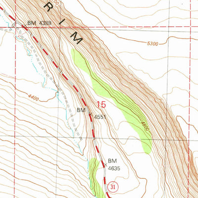 United States Geological Survey Egli Rim, OR (1982, 24000-Scale) digital map
