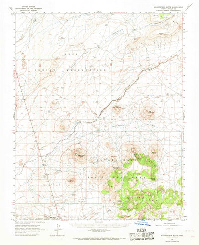 United States Geological Survey Egloffstein Butte, AZ (1966, 62500-Scale) digital map