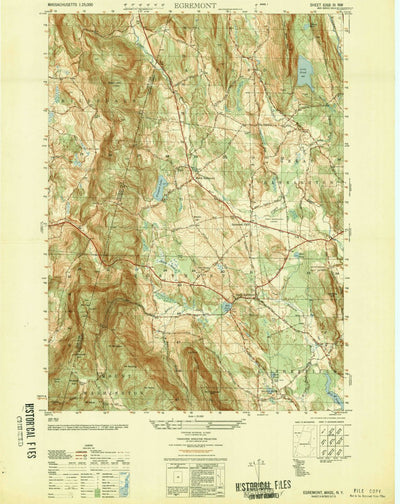 United States Geological Survey Egremont, MA-NY (1950, 25000-Scale) digital map