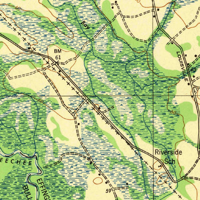 United States Geological Survey Egypt, GA (1943, 62500-Scale) digital map