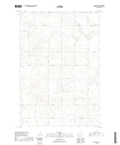 United States Geological Survey Ehler Lake, ND (2020, 24000-Scale) digital map