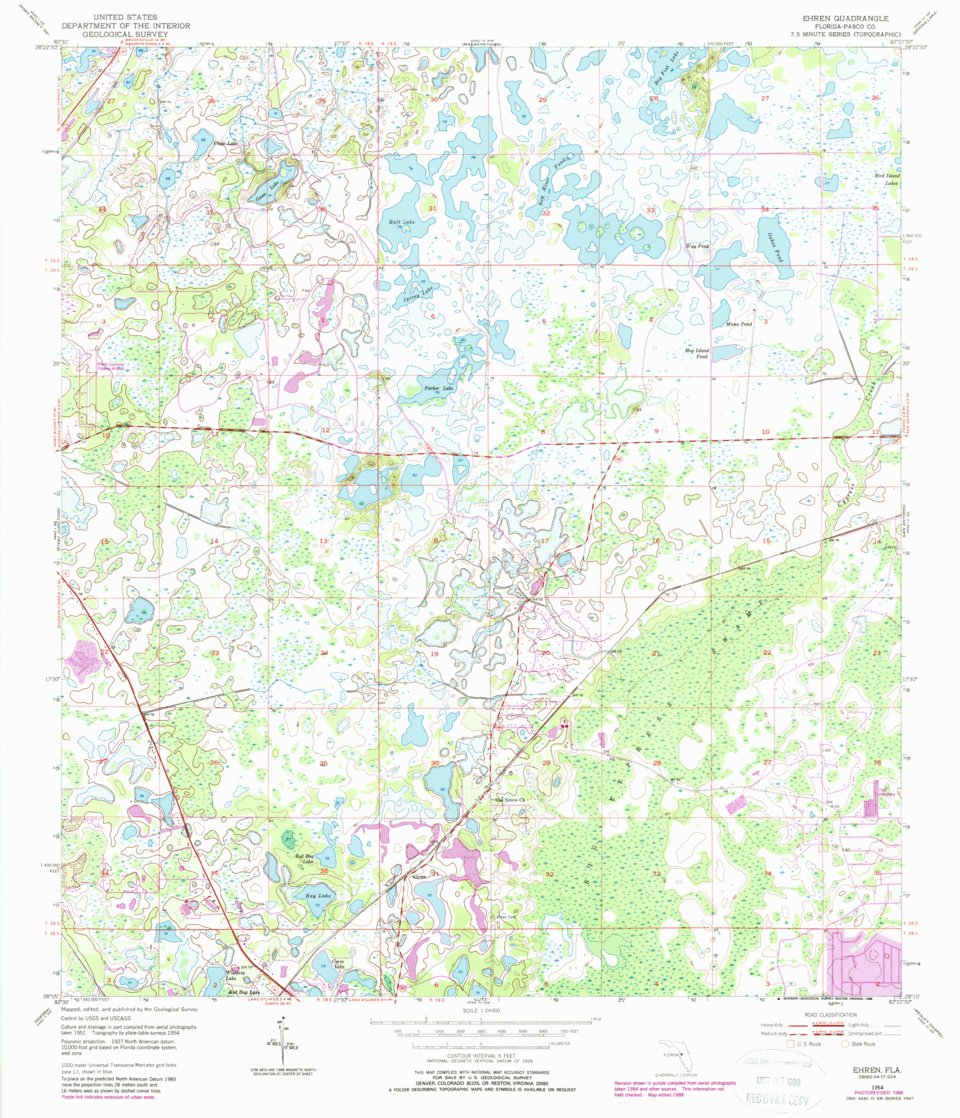 Ehren, FL (1954, 24000-Scale) Map by United States Geological Survey ...