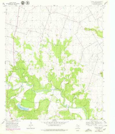 United States Geological Survey Eidson Lake, TX (1956, 24000-Scale) digital map
