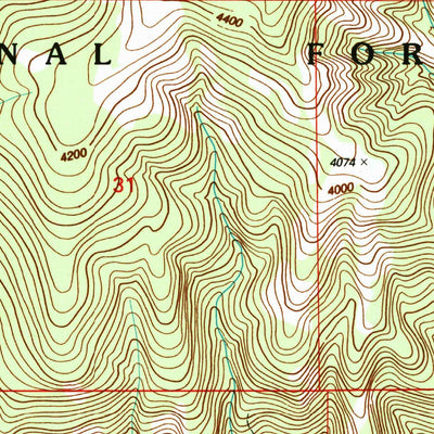 United States Geological Survey Eight Dollar Mountain, OR (1996, 24000-Scale) digital map