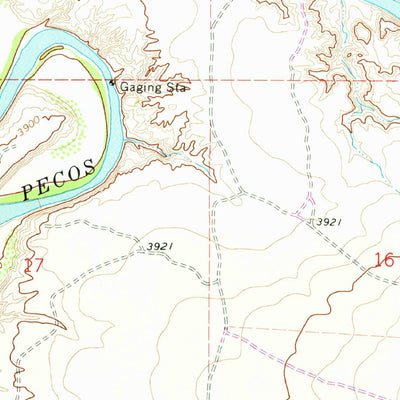 United States Geological Survey Eighteenmile Hill, NM (1967, 24000-Scale) digital map