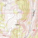 United States Geological Survey Eighteenmile Peak, MT-ID (1987, 24000-Scale) digital map