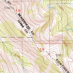 United States Geological Survey Eighteenmile Peak, MT-ID (1987, 24000-Scale) digital map