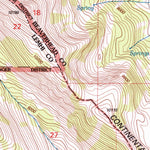 United States Geological Survey Eighteenmile Peak, MT-ID (1997, 24000-Scale) digital map