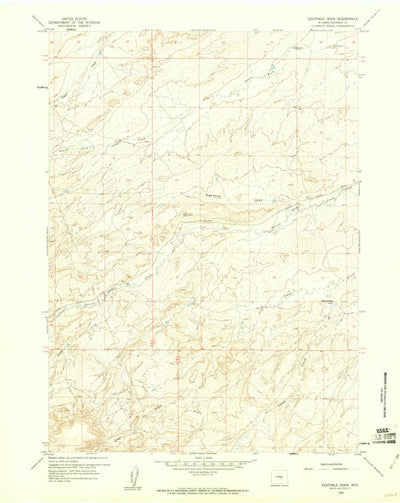 United States Geological Survey Eightmile Draw, WY (1959, 24000-Scale) digital map