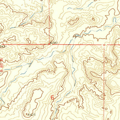 United States Geological Survey Eightmile Draw, WY (1959, 24000-Scale) digital map