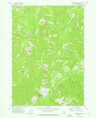 United States Geological Survey Eightmile Mountain, ID (1972, 24000-Scale) digital map
