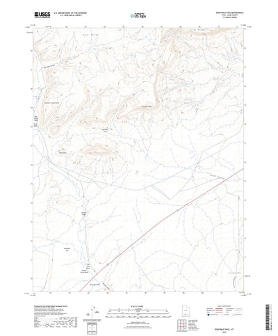 United States Geological Survey Eightmile Pass, UT (2023, 24000-Scale) digital map
