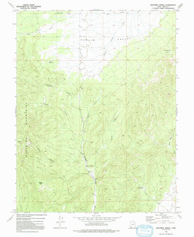 United States Geological Survey Eightmile Spring, UT (1972, 24000-Scale) digital map