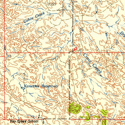United States Geological Survey Ekalaka, MT-SD-ND-WY (1958, 250000-Scale) digital map