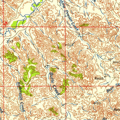 United States Geological Survey Ekalaka, MT-SD-ND-WY (1958, 250000-Scale) digital map