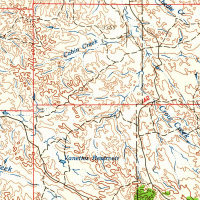 United States Geological Survey Ekalaka, MT-SD-ND-WY (1965, 250000-Scale) digital map
