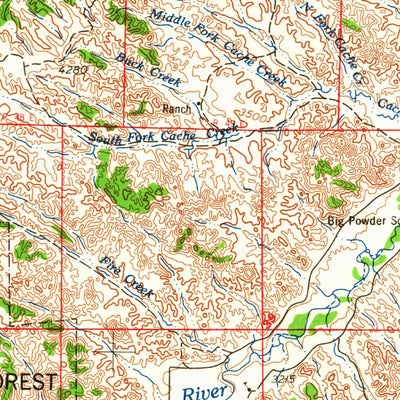 United States Geological Survey Ekalaka, MT-SD-ND-WY (1965, 250000-Scale) digital map