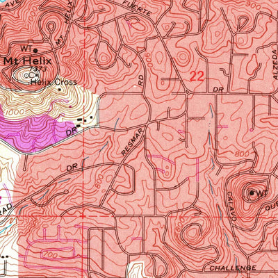 United States Geological Survey El Cajon, CA (1967, 24000-Scale) digital map