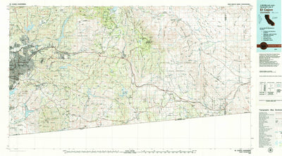 United States Geological Survey El Cajon, CA (1979, 100000-Scale) digital map