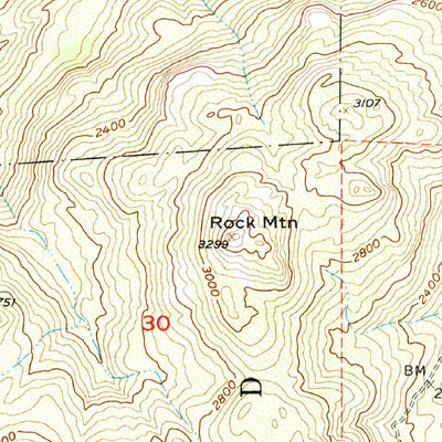 United States Geological Survey El Cajon Mountain, CA (1955, 24000-Scale) digital map