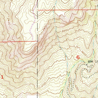 United States Geological Survey El Cajon Mountain, CA (1955, 24000-Scale) digital map