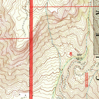 United States Geological Survey El Cajon Mountain, CA (1997, 24000-Scale) digital map