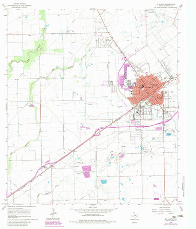United States Geological Survey El Campo, TX (1965, 24000-Scale) digital map