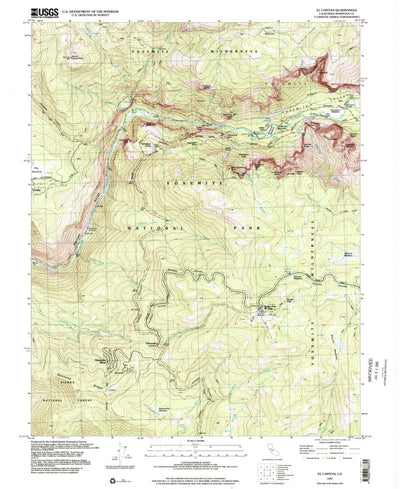 United States Geological Survey El Capitan, CA (1997, 24000-Scale) digital map
