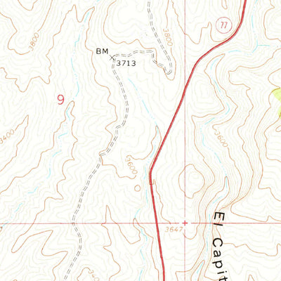 United States Geological Survey El Capitan Mountain, AZ (1964, 24000-Scale) digital map