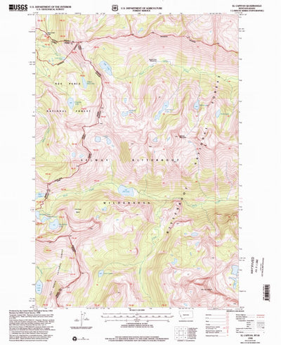 United States Geological Survey El Capitan, MT-ID (1998, 24000-Scale) digital map