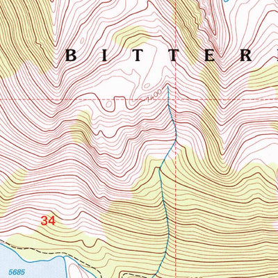 United States Geological Survey El Capitan, MT-ID (1998, 24000-Scale) digital map