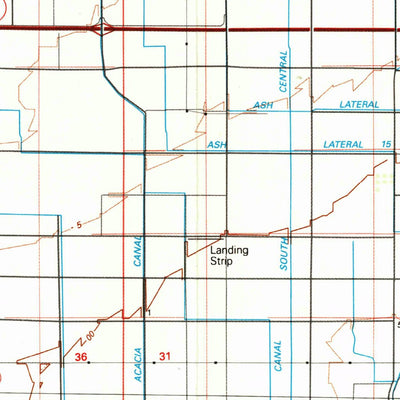United States Geological Survey El Centro, CA (1989, 100000-Scale) digital map