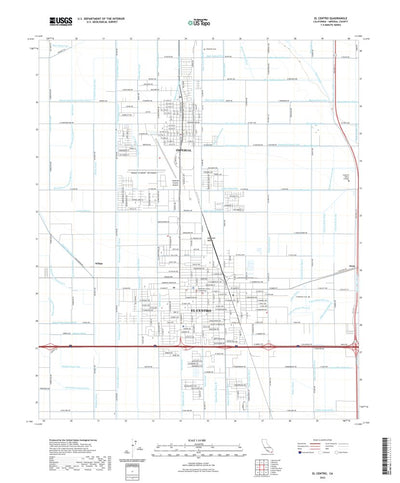 United States Geological Survey El Centro, CA (2022, 24000-Scale) digital map