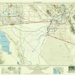 United States Geological Survey El Centro, CA-AZ (1954, 250000-Scale) digital map
