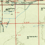 United States Geological Survey El Centro, CA-AZ (1954, 250000-Scale) digital map