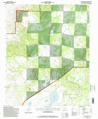 United States Geological Survey El Dado Mesa, NM (1995, 24000-Scale) digital map